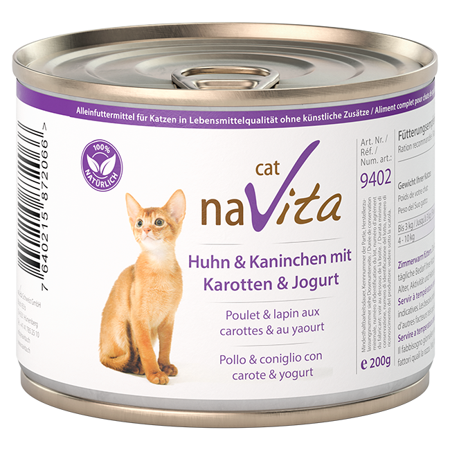 Huhn & Kaninchen mit Rübli & Joghurt